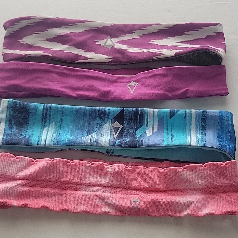 Ivivva Kids Colorful Headband Set - Purple, Pink, Gray, Blue